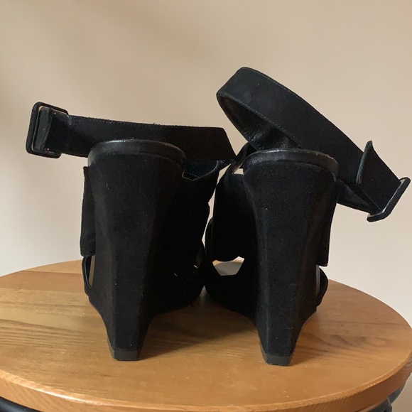 Diane Von Furstenberg “Wynne” Covered Wedge Sandals - Picture 6 of 7